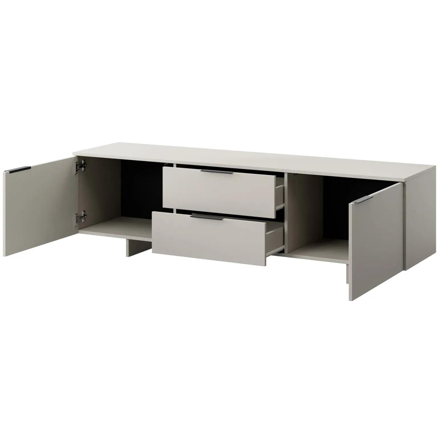 Set mobili soggiorno completo grigio Stone 2