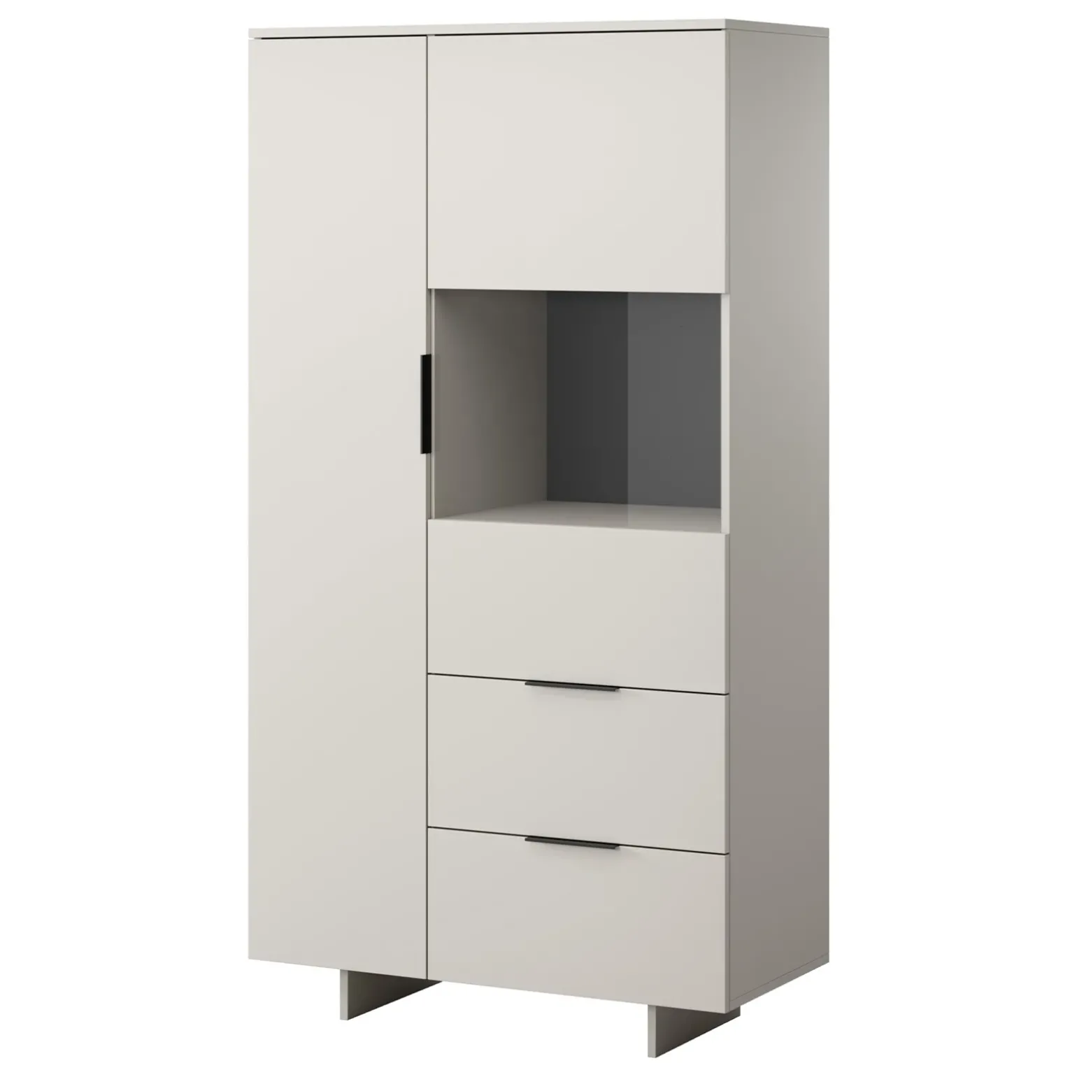 Set mobili soggiorno completo grigio Stone 2