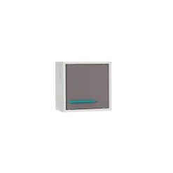 Set scrivania+armadio+colonna grigio bianco pino grigio blu Maya Gihome®