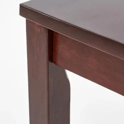 Set tavolo moderno 110x72cm + 4 sedie rovere scuro Lunelle