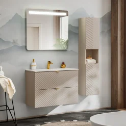 Specchio da parete con led 80x70cm Spot