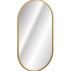 Specchio da parete retroilluminato 50x90cm dorato Glossy