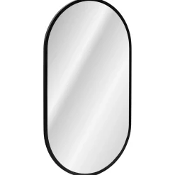Specchio da parete retroilluminato 50x90cm nero Glossy
