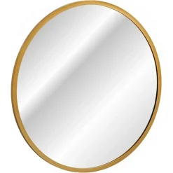 Specchio da parete retroilluminato 60x60cm dorato Goldy