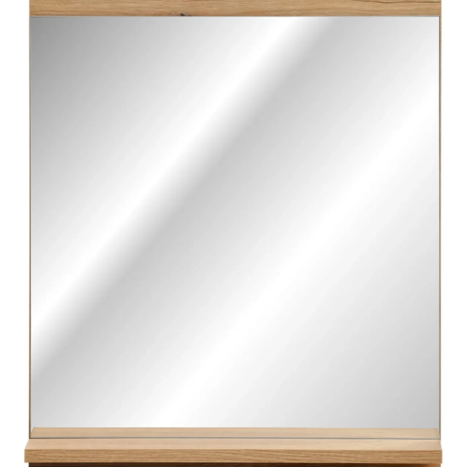 Specchio da parete 50x57cm con mensola rovere Bully