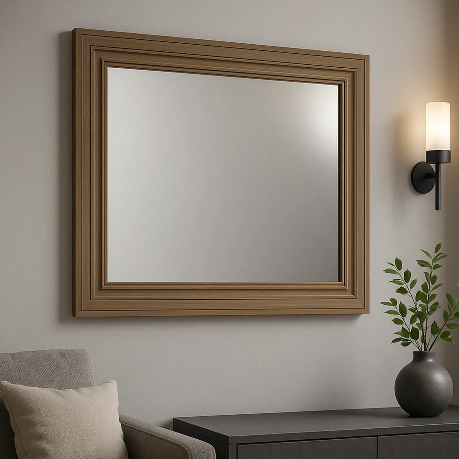 Specchio da parete 120x80cm rovere Blend