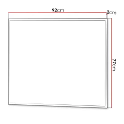 Specchio ingresso da parete 92x77cm grigio Accent