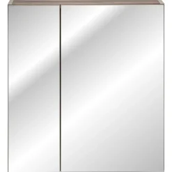 Specchio mobile contenitore 60x65cm grigio Serif