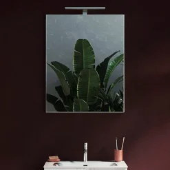 Specchio moderno con un LED 60x75cm vetro Premier