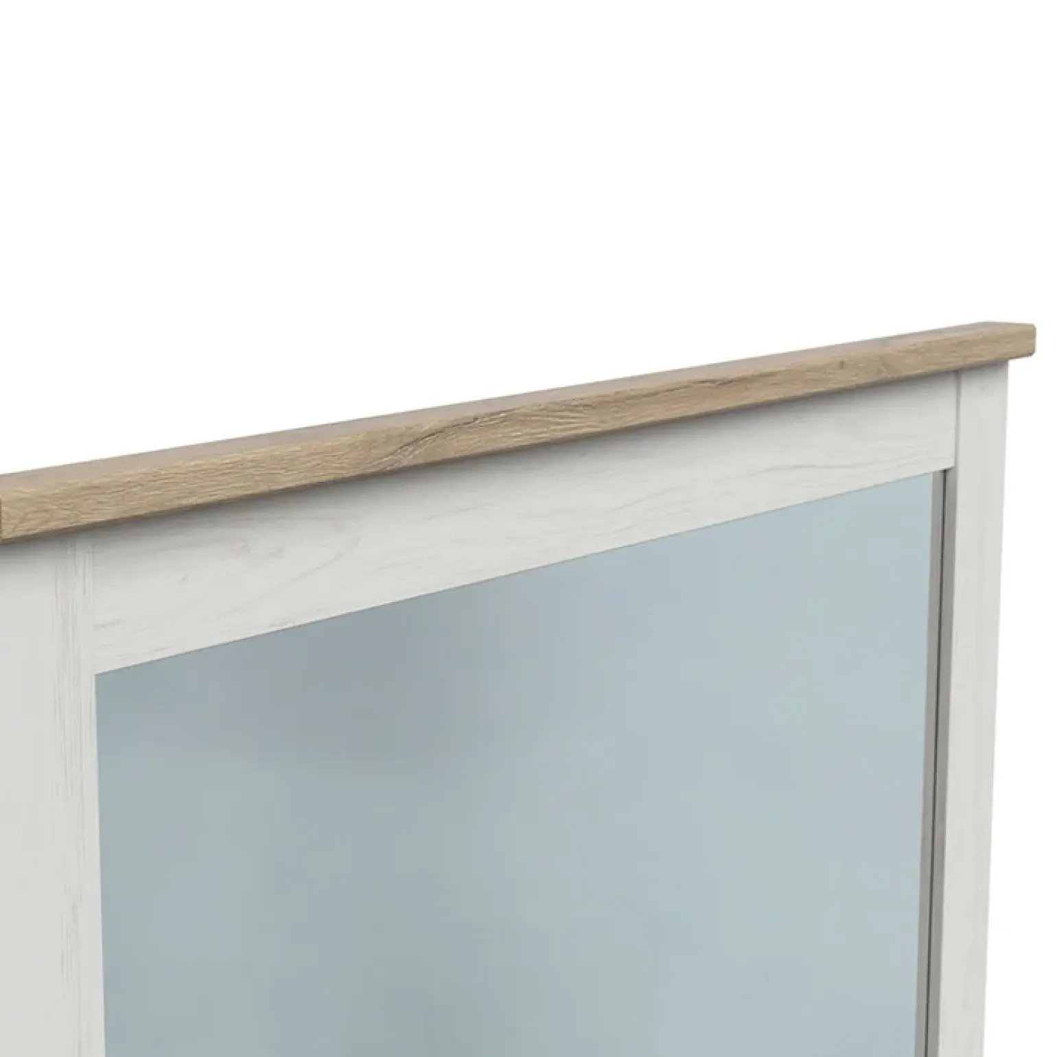 Specchio 96x91cm scandinavo bianco frassinato rovere Lars