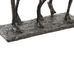 Statua da tavolo Famiglia design 26x33cm effetto rame Serio