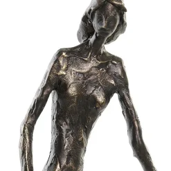 Statua da tavolo Famiglia design 26x33cm effetto rame Serio
