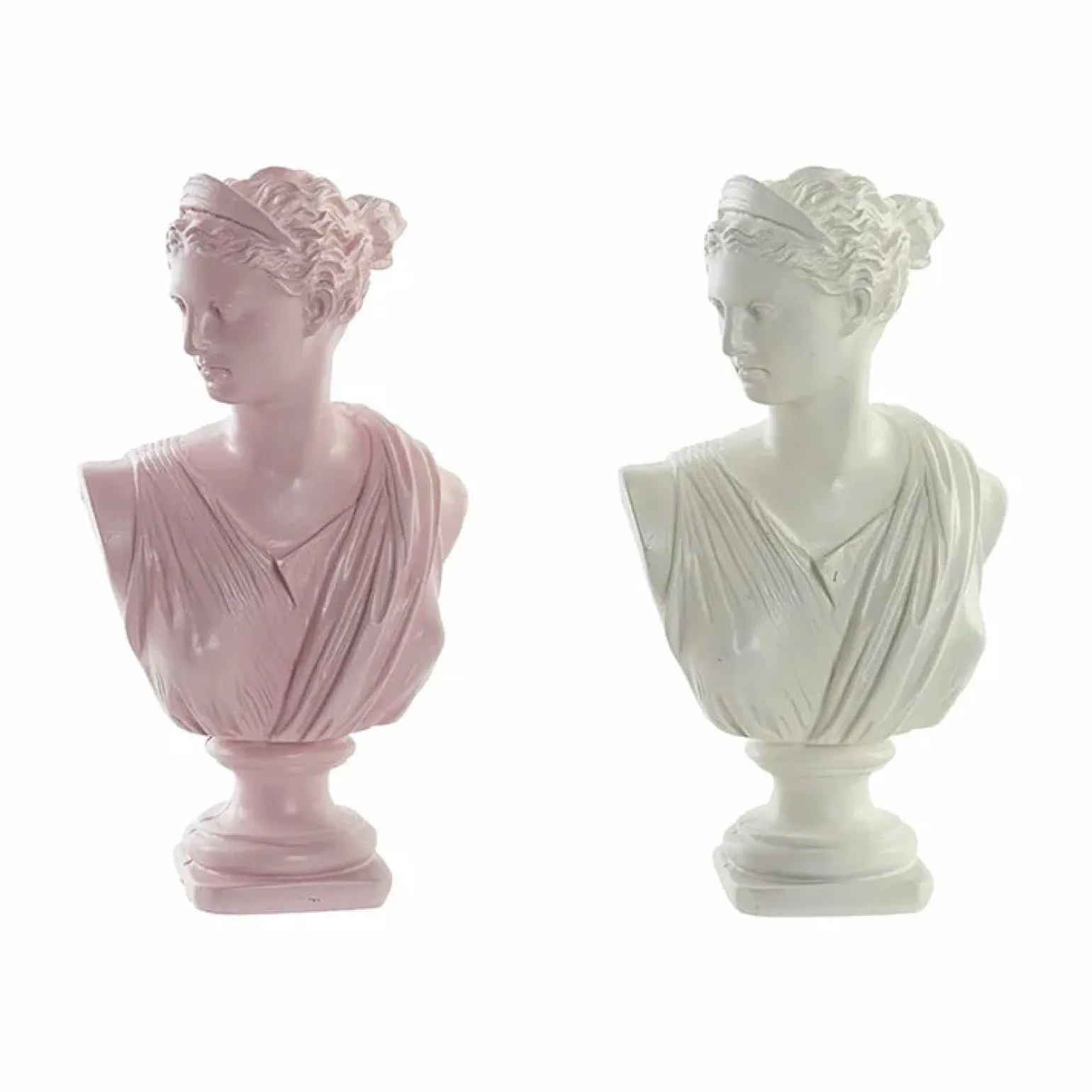 Statue design Donne 17x31cm rosa beige Fiesole