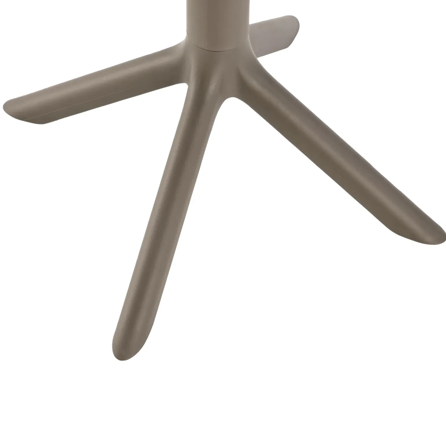 Tavolino da giardino rotondo polipropilene 60cm marrone Ondina