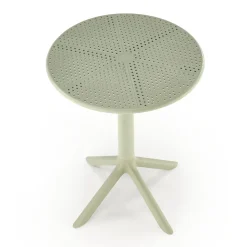 Tavolino da giardino rotondo polipropilene 60cm verde menta Ondina