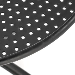 Tavolino da giardino rotondo polipropilene 60cm nero Ondina