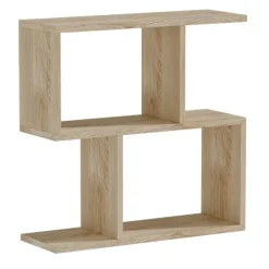 Tavolino da salotto con libreria design 60x60cm rovere sonoma Priocca