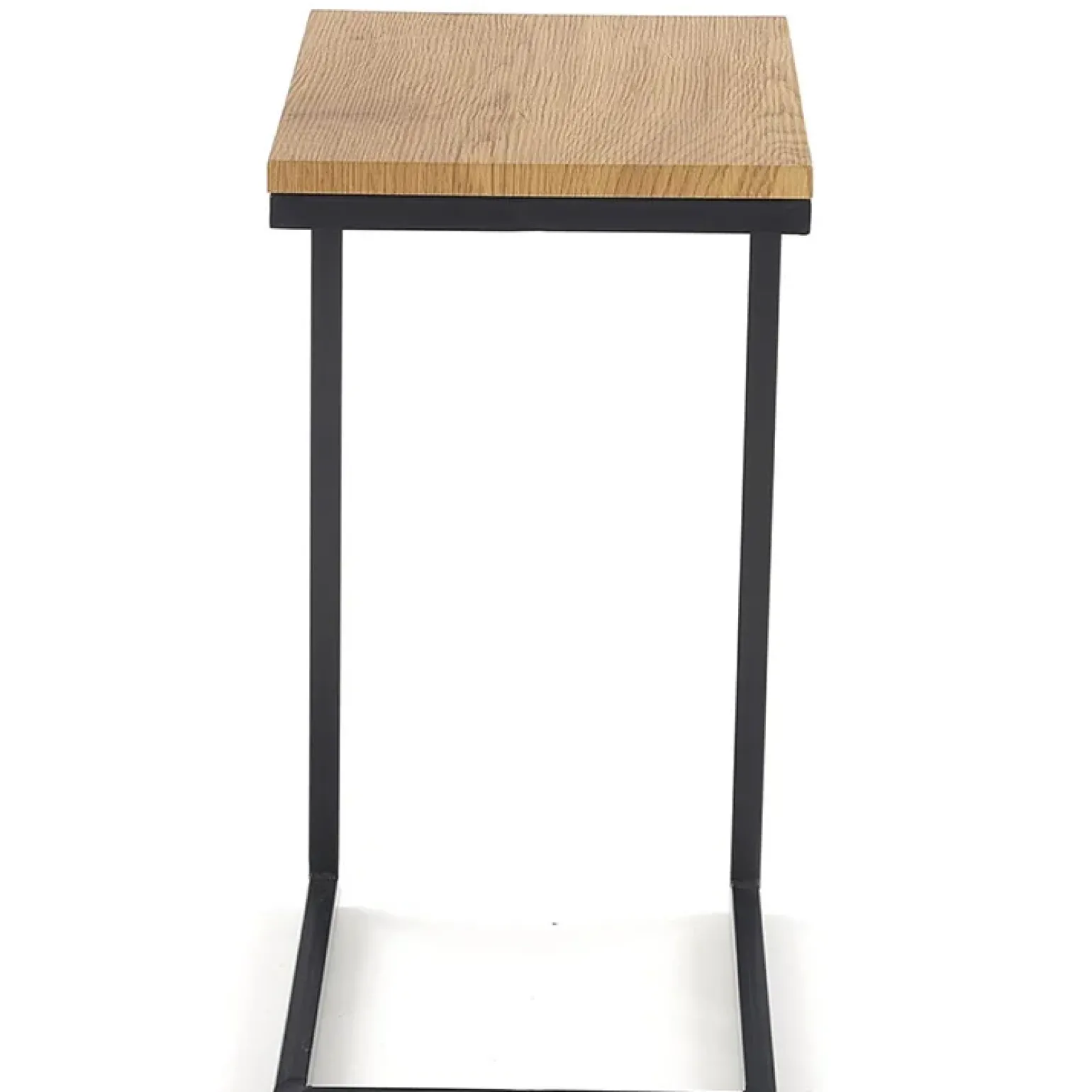 Tavolino da salotto design 40x30cm rovere miele acciaio Radom