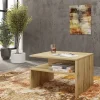 Tavolino da salotto design 66x45cm rovere chiaro Maserati