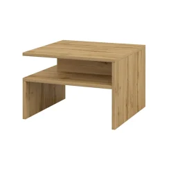 Tavolino da salotto design 66x45cm rovere chiaro Maserati