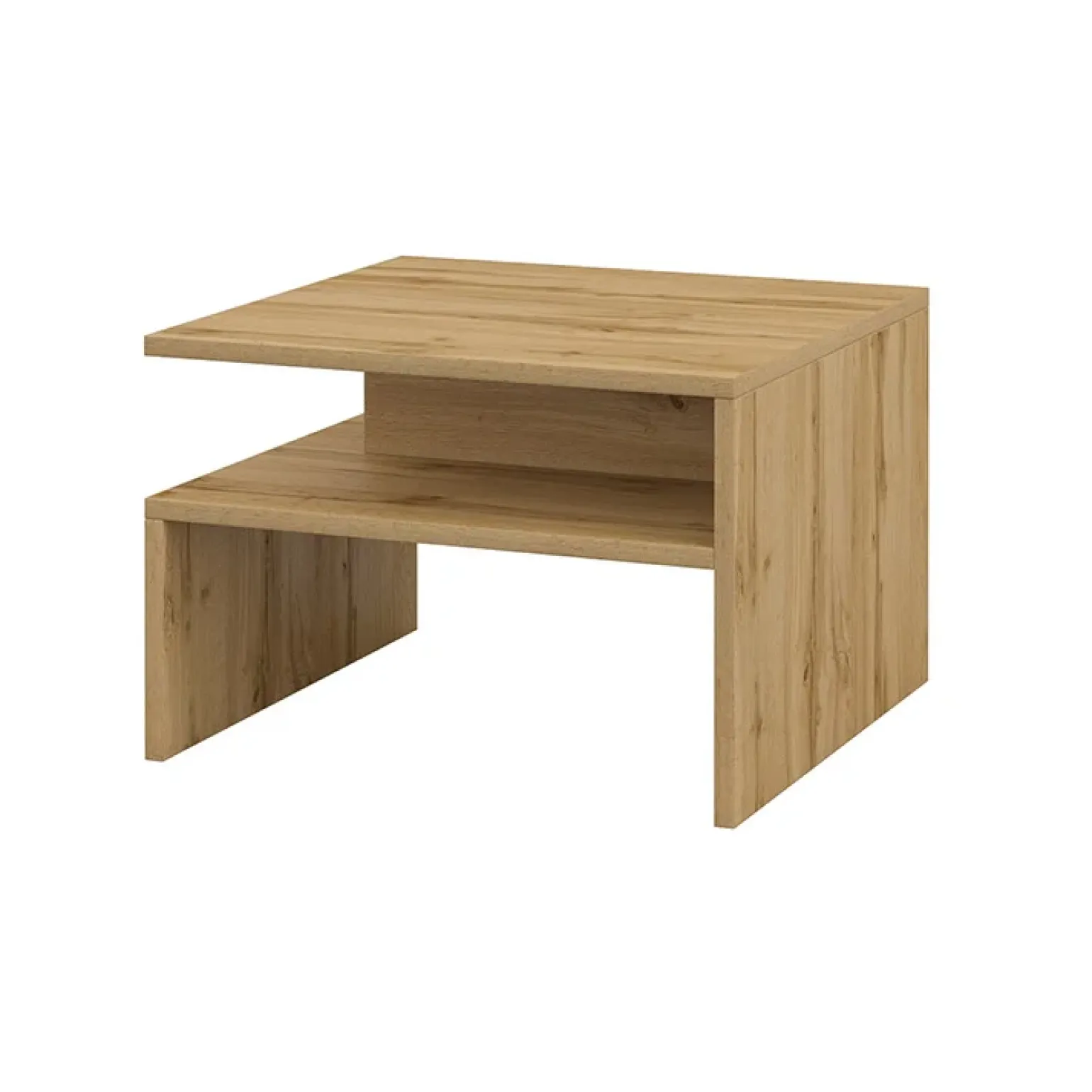 Tavolino da salotto design 66x45cm rovere chiaro Maserati
