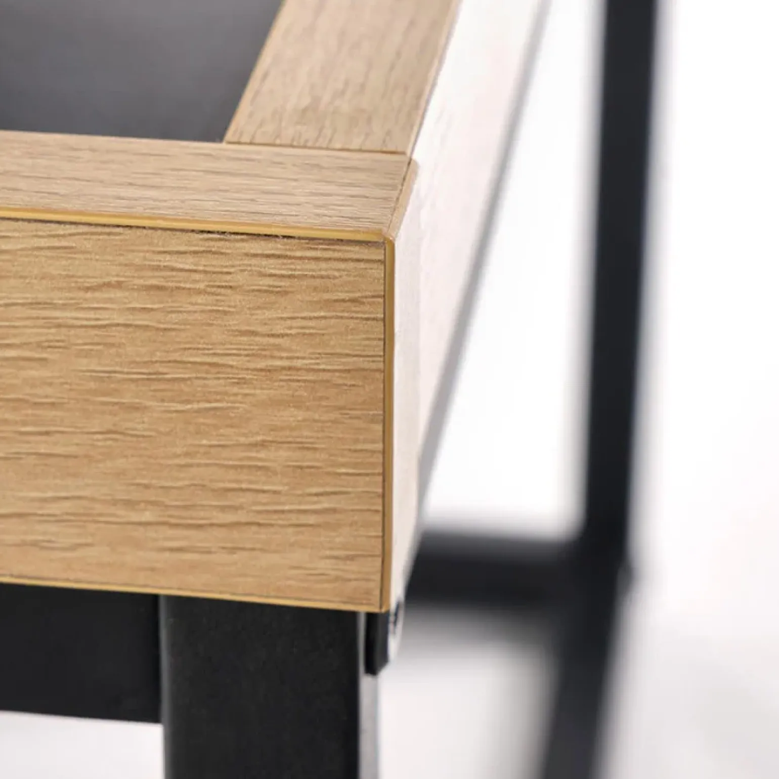 Tavolino da salotto industrial 100x60cm rovere nero Tammy