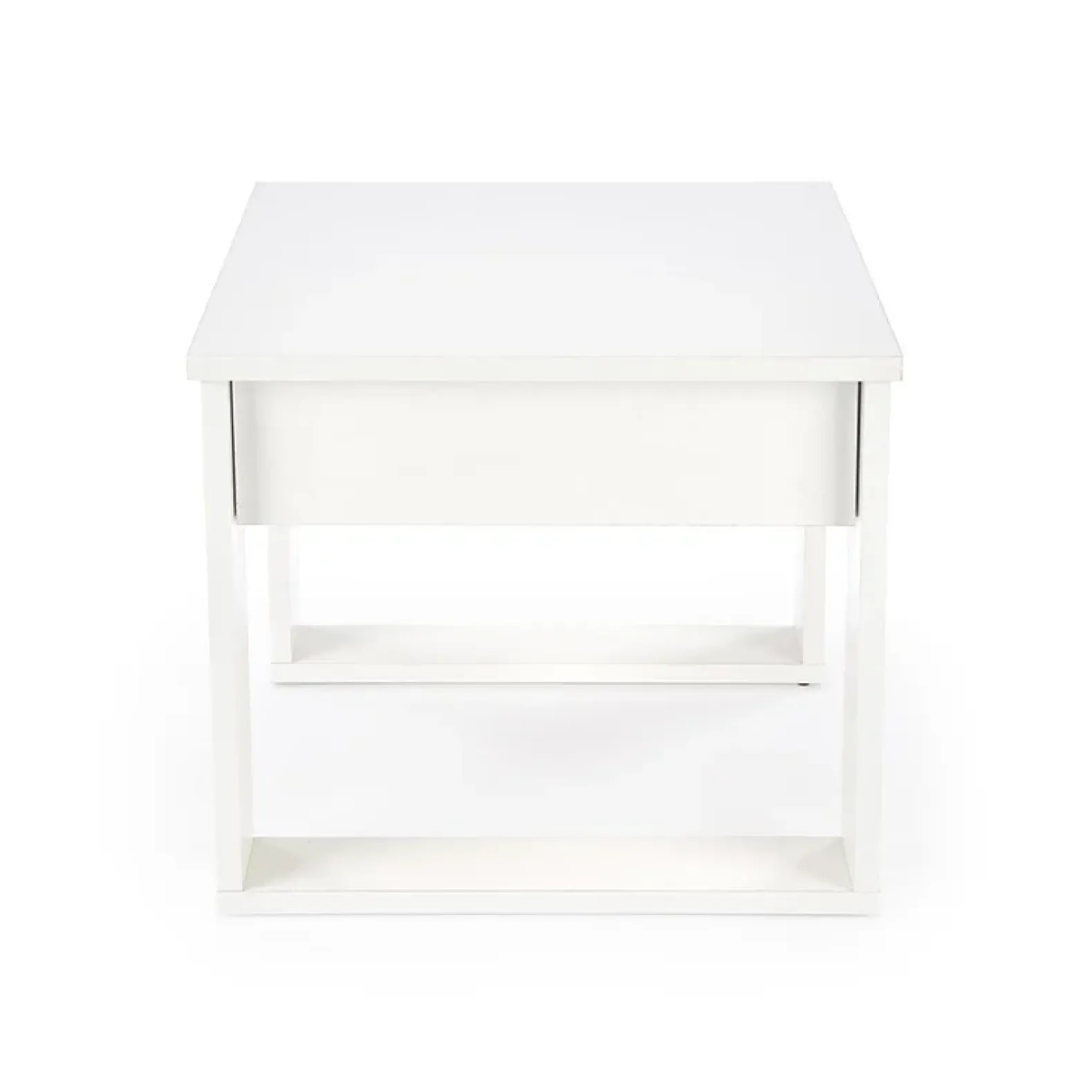 Tavolino da salotto moderno 60x52cm bianco Libano
