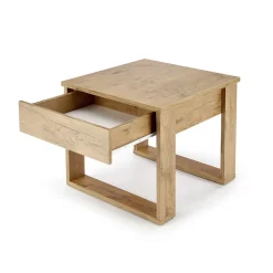 Tavolino da salotto moderno 60x52cm rovere Libano