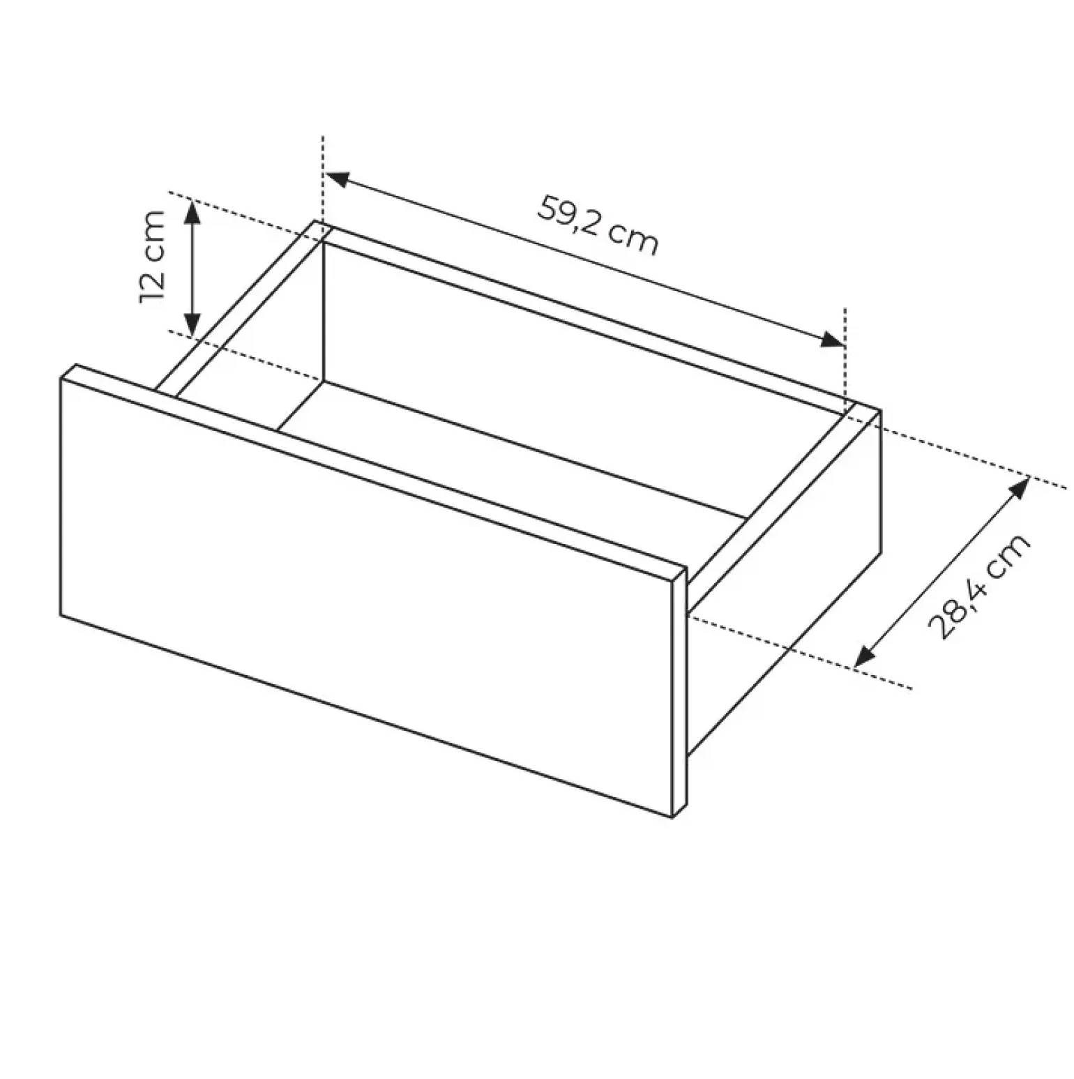 Tavolino da salotto 68x49cm 1 cassetto beige cannettato Ciar