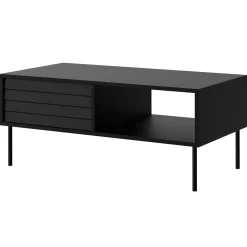 Tavolino da salotto 100x55cm con vano nero Wild