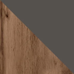 Tavolino da salotto 120x60cm moderno rovere rustico antracite Calyssa