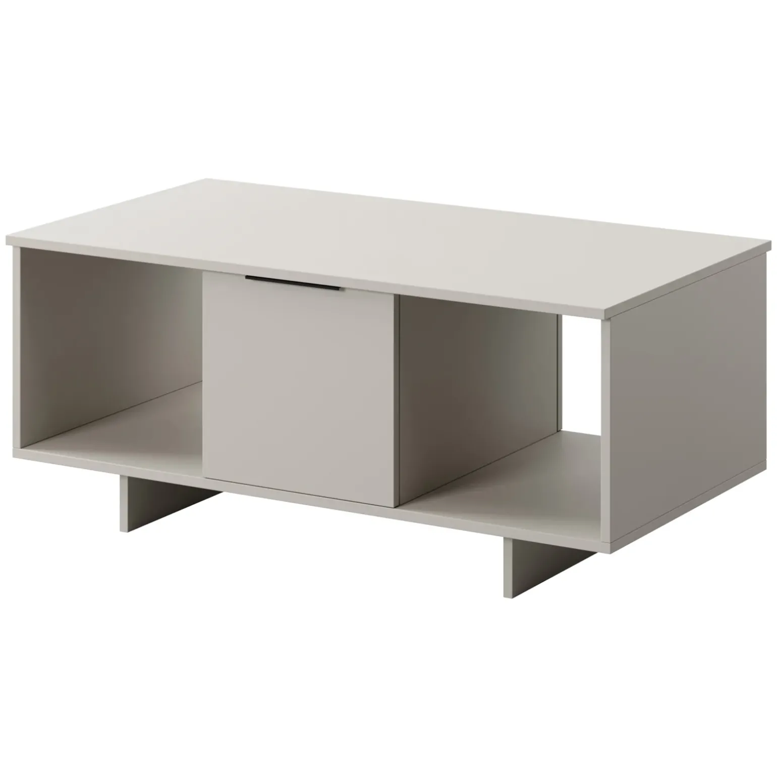 Tavolino soggiorno 100x55cm 2 ante grigio Stone