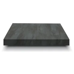 Tavolino 55x90 cm da salotto rettangolare acciaio ossidato metallo Eral