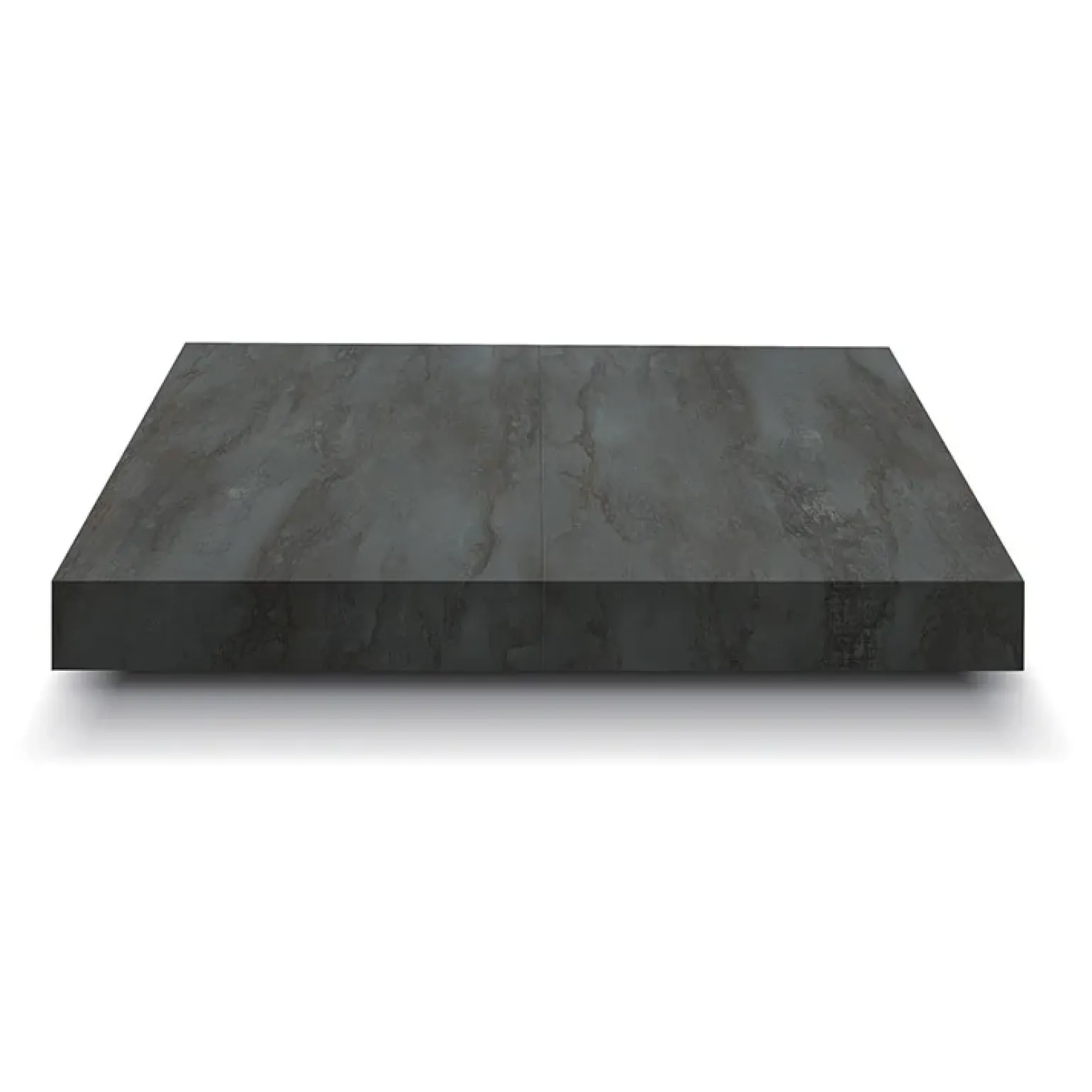 Tavolino 55x90 cm da salotto rettangolare acciaio ossidato metallo Eral