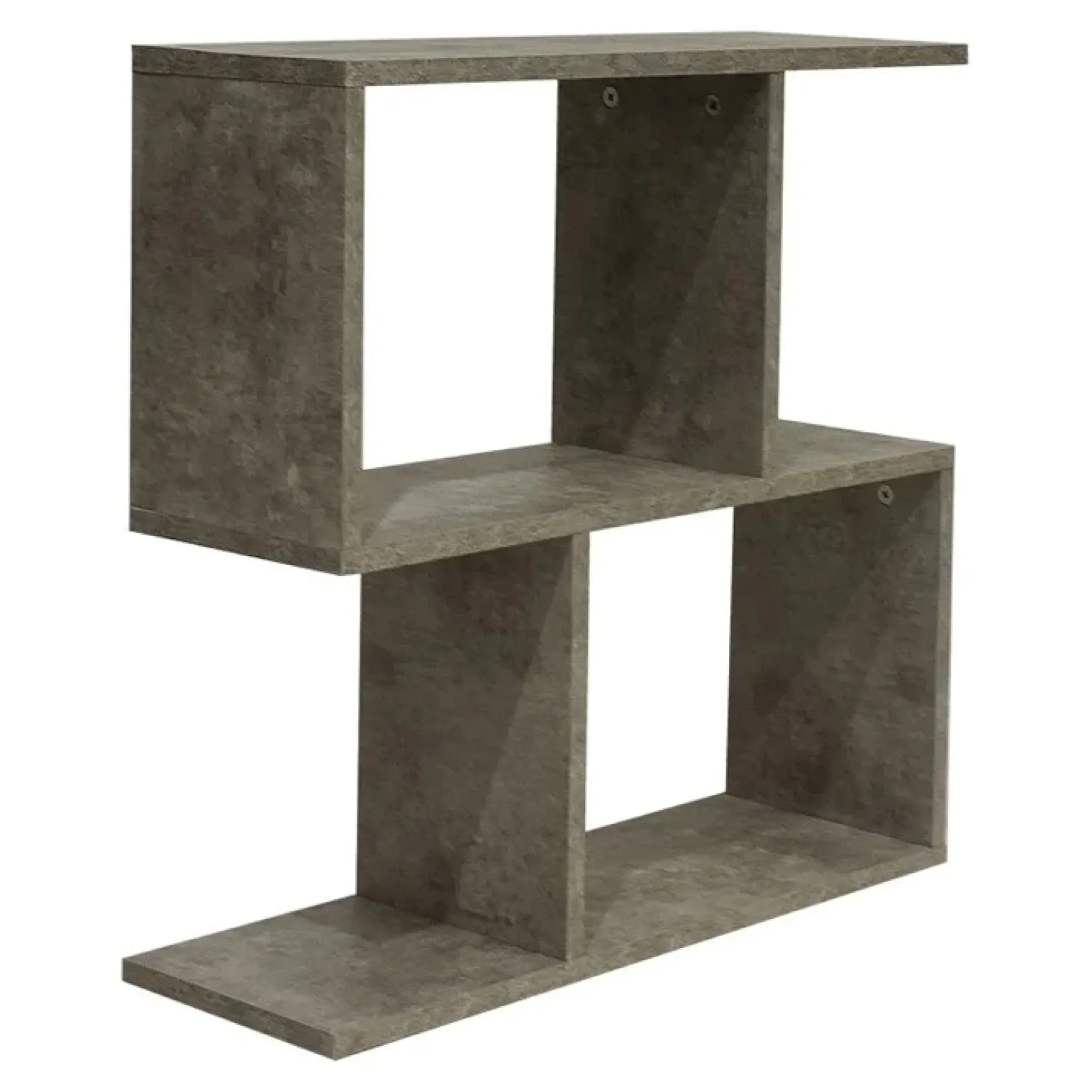 Tavolino 60x60cm da salotto con libreria design grigio antico Priocca