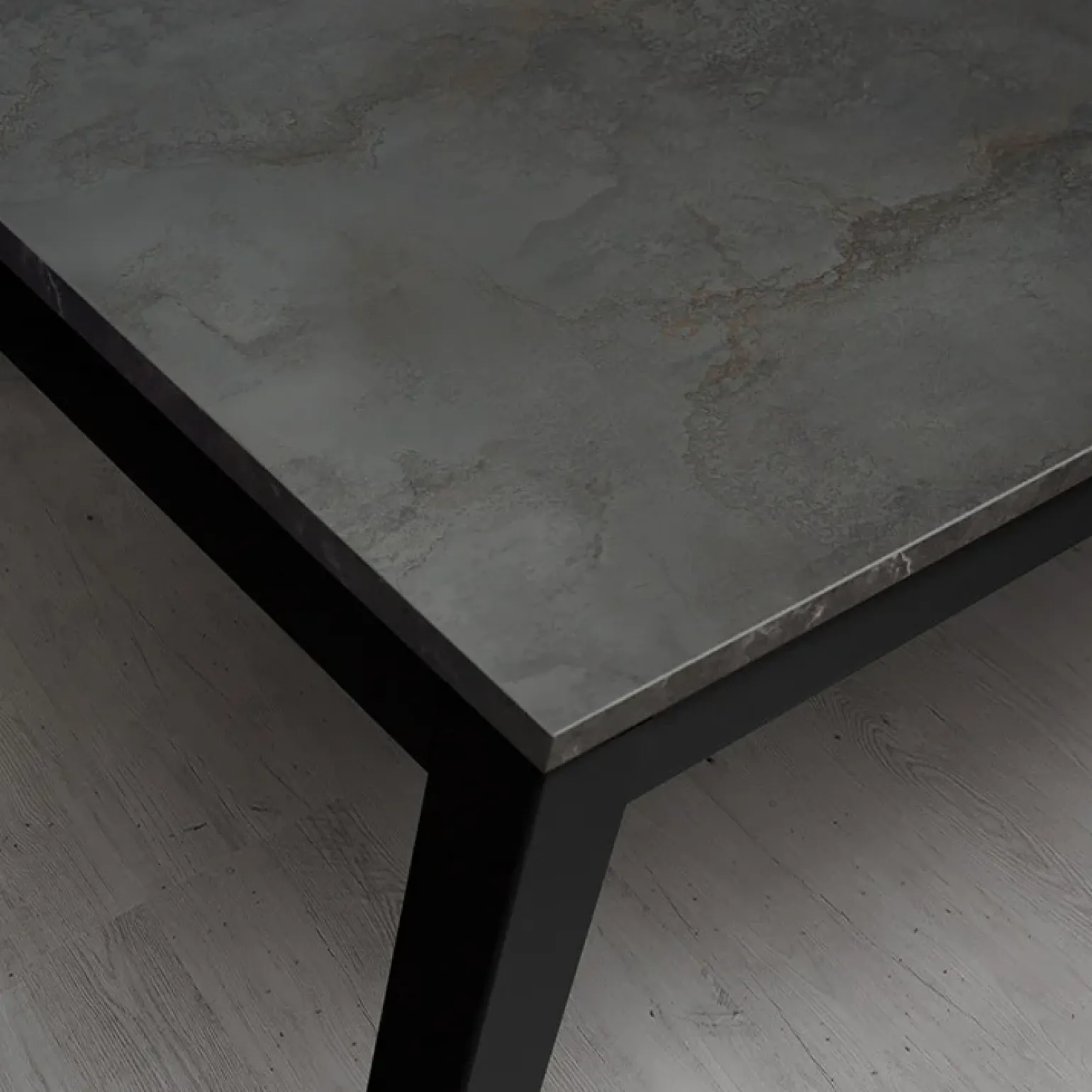 Tavolo 120/170 cm allungabile acciaio ossido metallo Alanda
