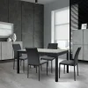 Tavolo 120/170 cm allungabile grigio cemento metallo Arex