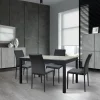 Tavolo 90/180 cm allungabile grigio cemento metallo Arex