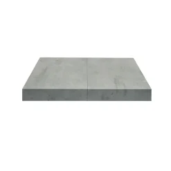 Tavolo 140/220 cm allungabile grigio cemento metallo Otab