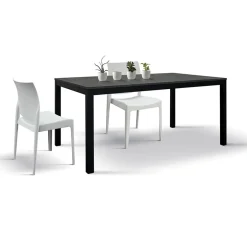 Tavolo allungabile 160/220cm acciaio ossido metallo Alanda