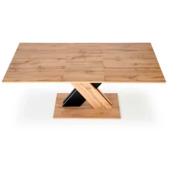Tavolo allungabile 130/175cm da pranzo moderno rovere nero Brenta