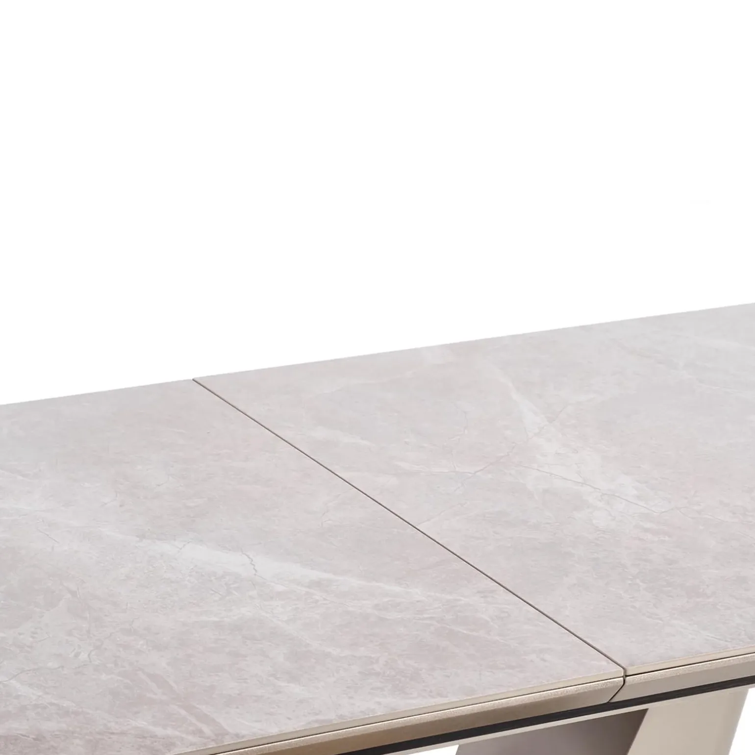 Tavolo allungabile 160/220cm da pranzo effetto marmo grigio Adige