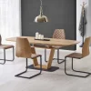 Tavolo allungabile 160/220cm da pranzo rovere dorato Peonia Gihome®