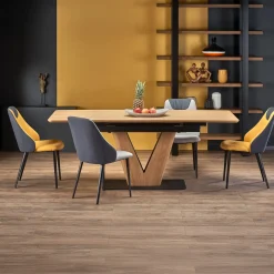 Tavolo allungabile 160/200cm moderno rovere nero Pescara