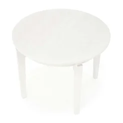 Tavolo allungabile 100/200cm rotondo moderno bianco Robin