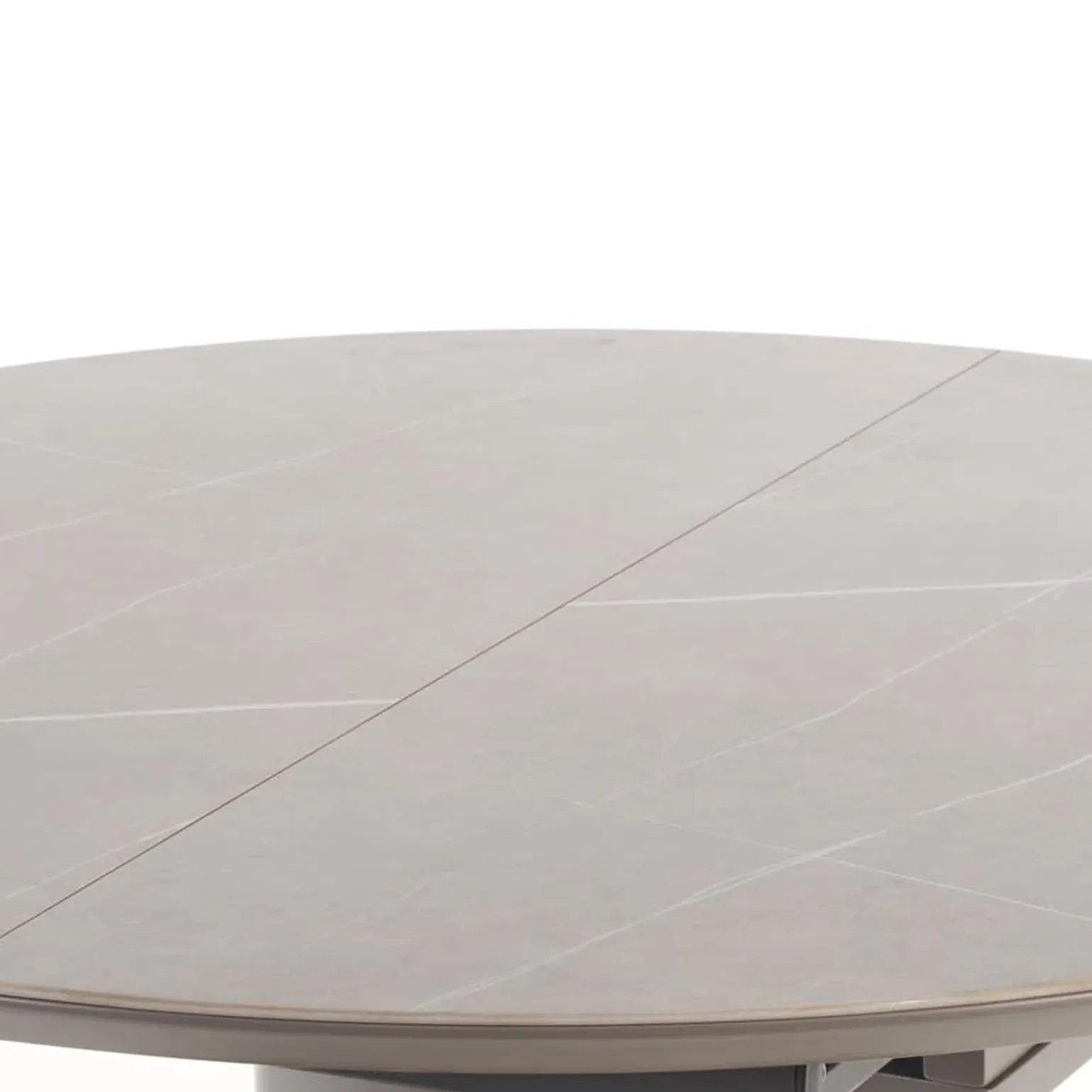 Tavolo allungabile 120/160cm rotondo marmo grigio oro Ticino