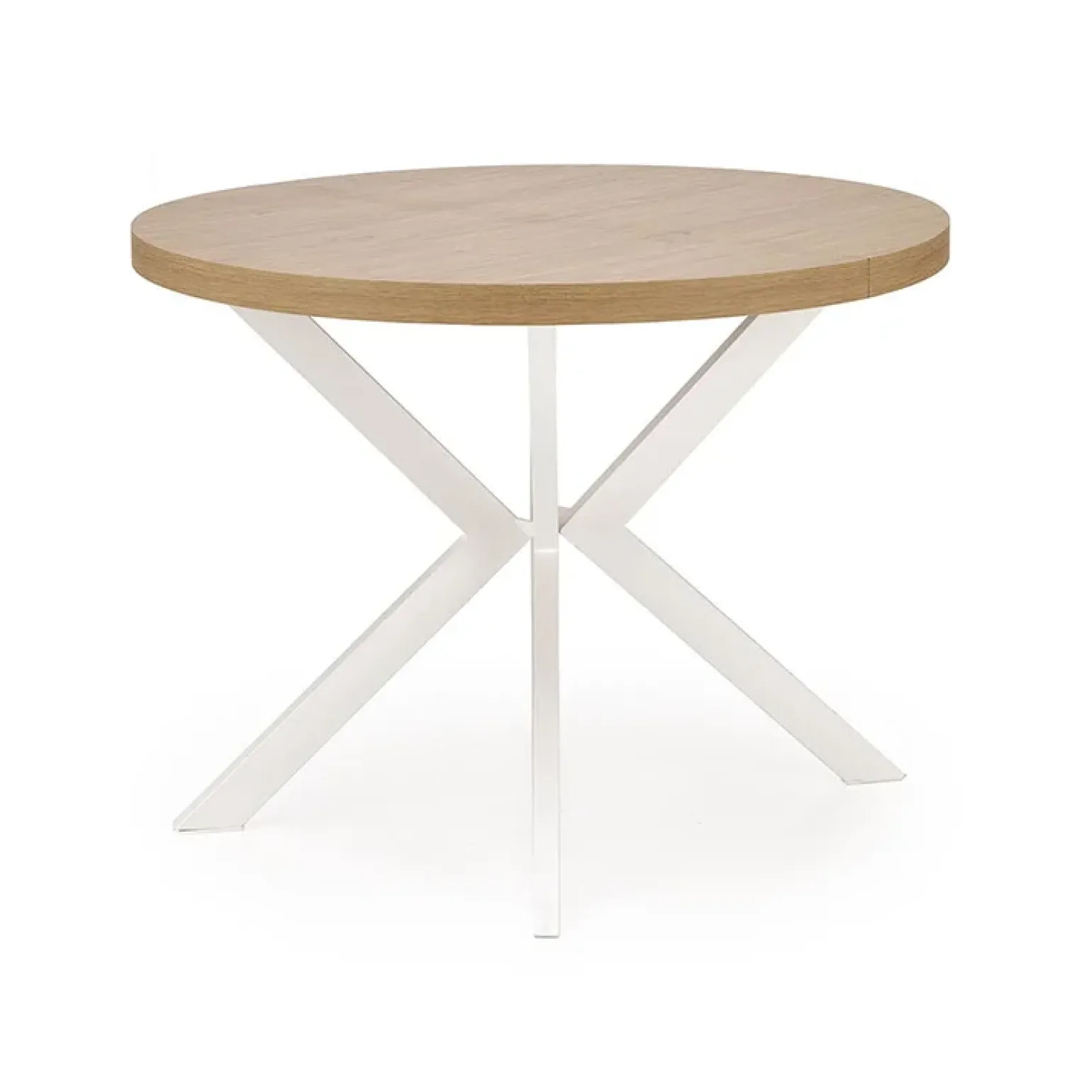 Tavolo allungabile 100/250cm rotondo rovere dorato bianco Sarajevo