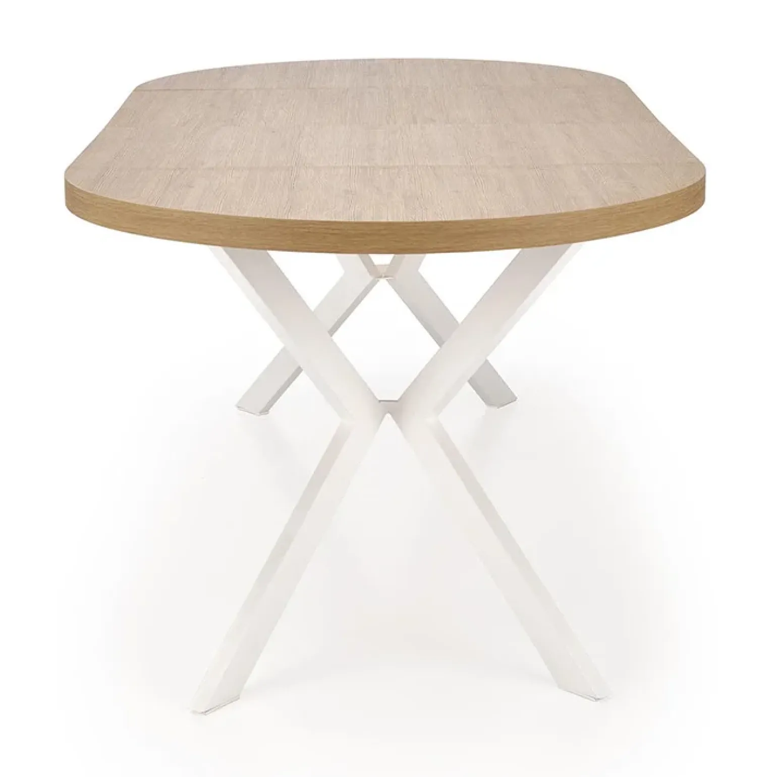 Tavolo allungabile 100/250cm rotondo rovere dorato bianco Sarajevo