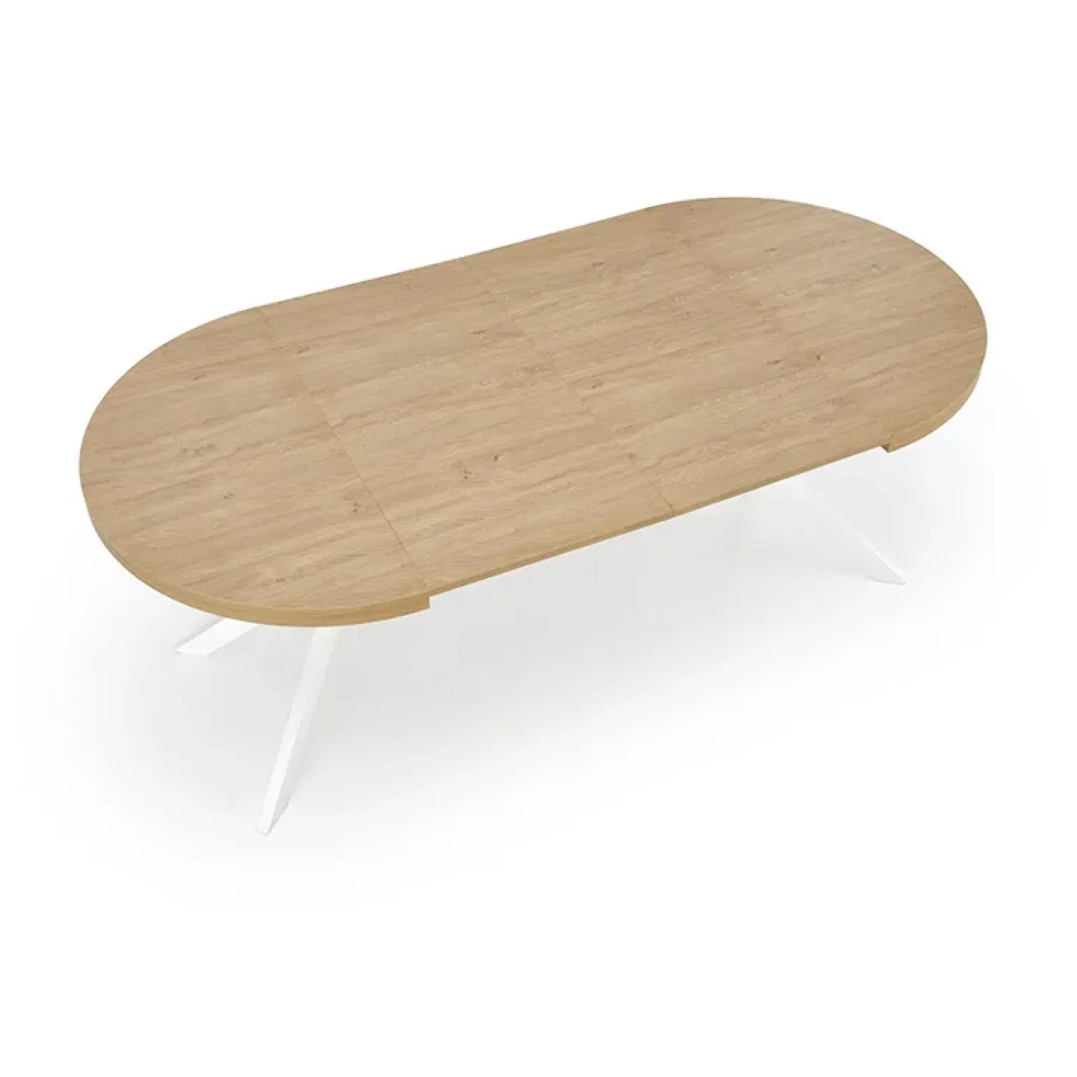 Tavolo allungabile 100/250cm rotondo rovere dorato bianco Sarajevo