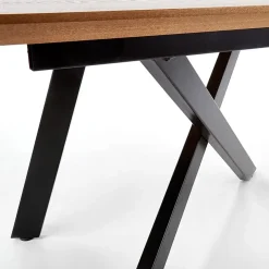 Tavolo allungabile 160/200cm rovere naturale acciaio nero Cornet